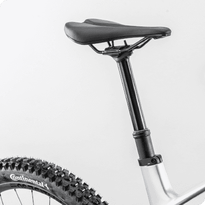 Maximal versenkbare Vario Stütze mit ordentlich Hub.