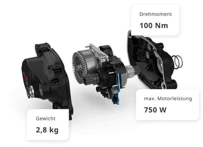 <h3><span style="color: #bcbaae;">Motor</span></h3>
<h2>So nat&uuml;rlich wie noch nie.</h2>
<br />Im KORAK steckt der Bosch Performance Line CX &ndash; ein Motor. 100 Nm Drehmoment sorgen für ordentlich Schub, wenn du ihn brauchst und geben dir Ruhe, wenn du einfach nur rollen willst. Der Akku bringt dich mit 800 Wh weit und l&auml;dt schnell wieder auf. Solltest du extra Power ben&ouml;tigen, schlie&szlig; den Extender einfach an.<br /><br />Dank intelligentem eMTB-Modus passt sich die Unterst&uuml;tzung automatisch deinem Fahrstil an. Du trittst und der Motor denkt mit. Sanft an der Ampel und kraftvoll am Anstieg.